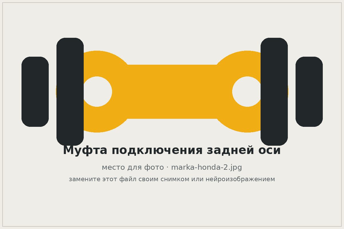 Муфта подключения задней оси автомобиля Honda