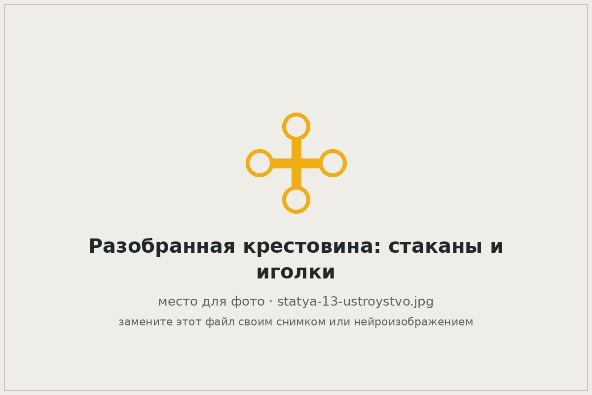 Разобранная крестовина: шипы, стаканы, игольчатые подшипники и сальники