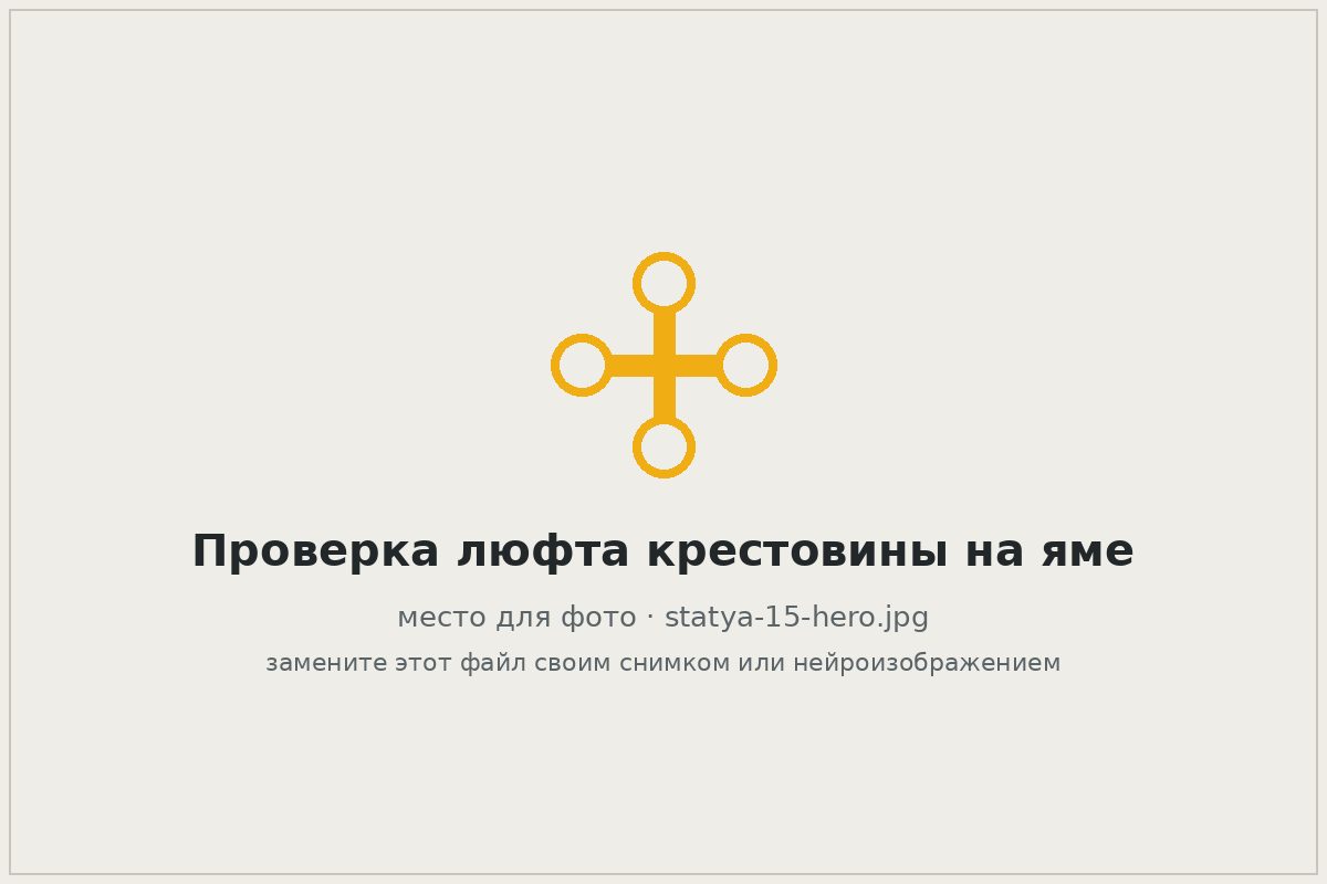 Механик проверяет люфт крестовины карданного вала на смотровой яме