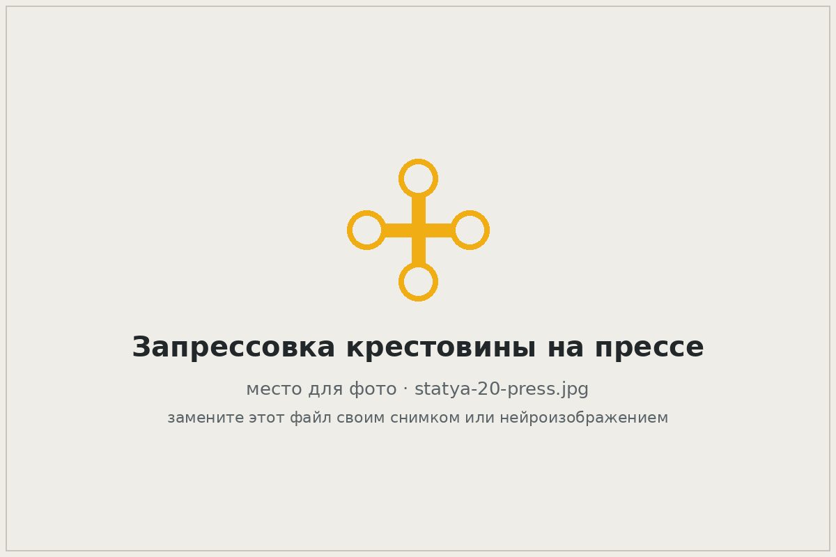 Запрессовка крестовины карданного вала на гидравлическом прессе