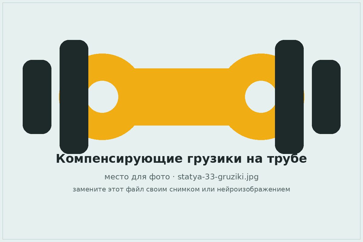 Компенсирующие балансировочные грузики на трубе карданного вала