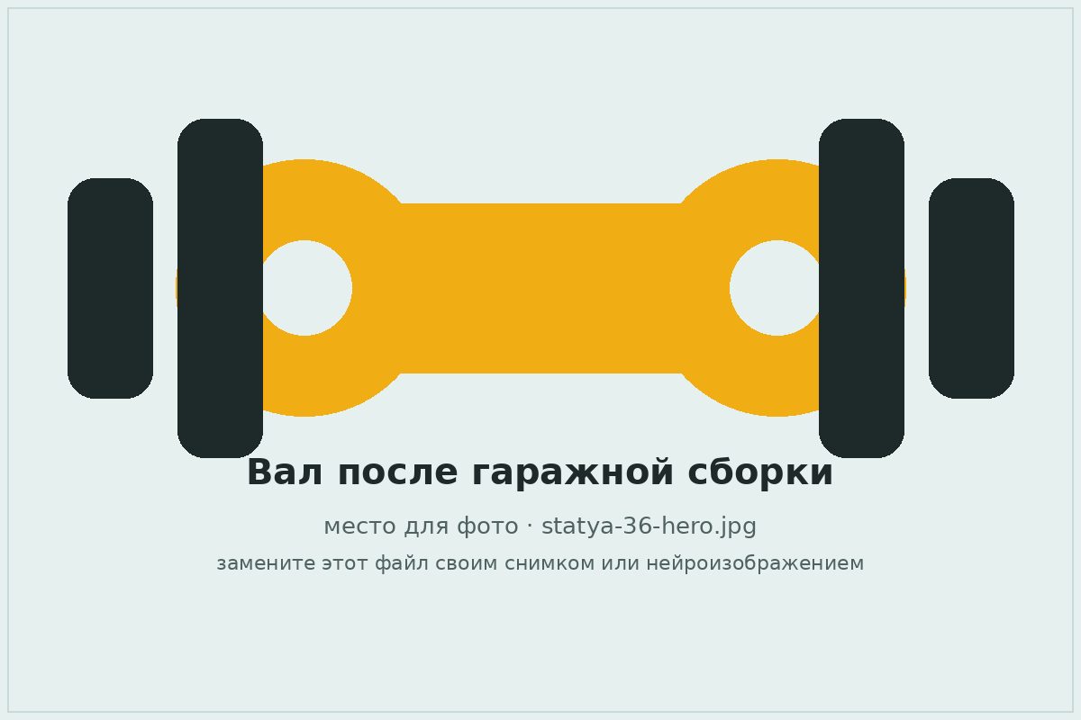 Карданный вал после гаражной сборки без балансировки