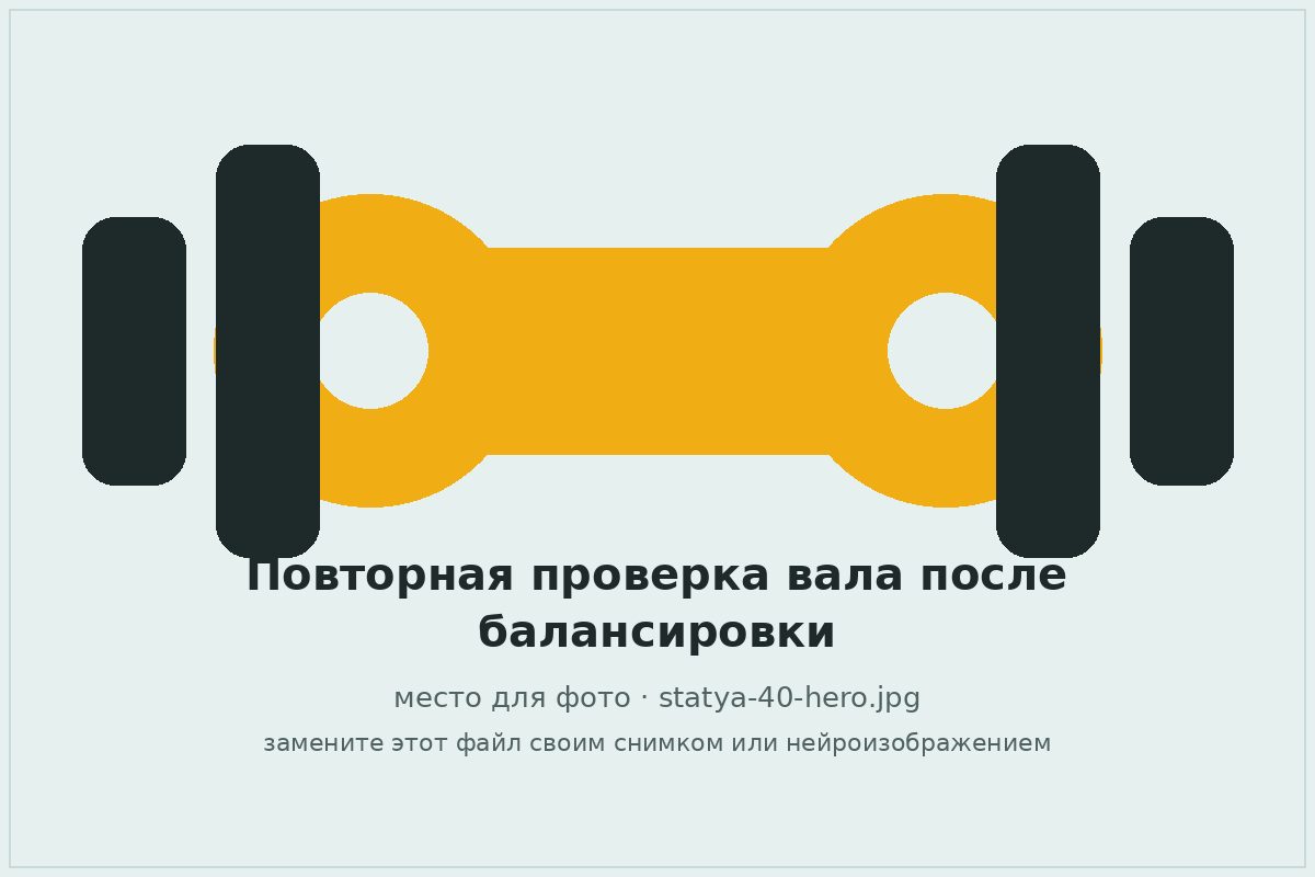 Механик повторно проверяет карданный вал после балансировки