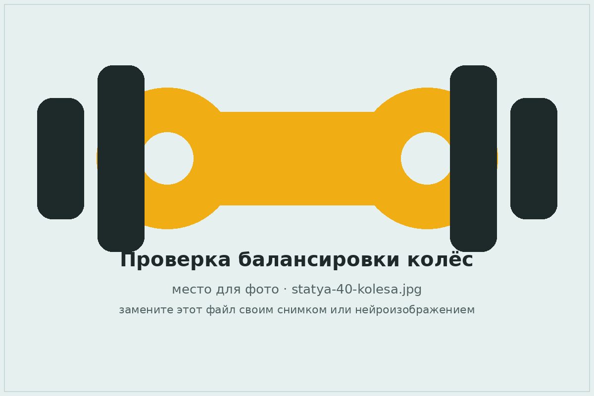 Колесо автомобиля на балансировочном стенде