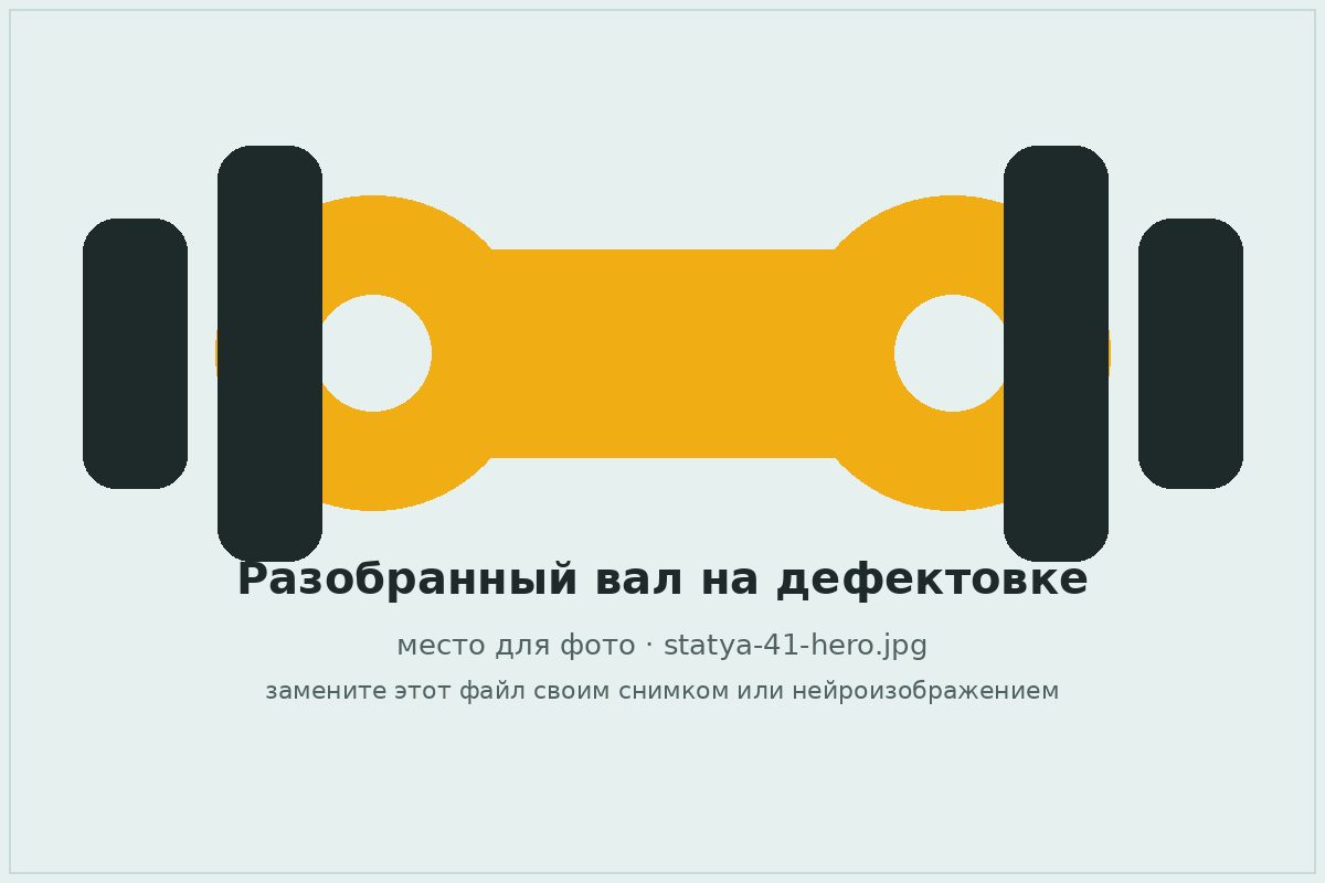 Разобранный карданный вал на дефектовке в автосервисе