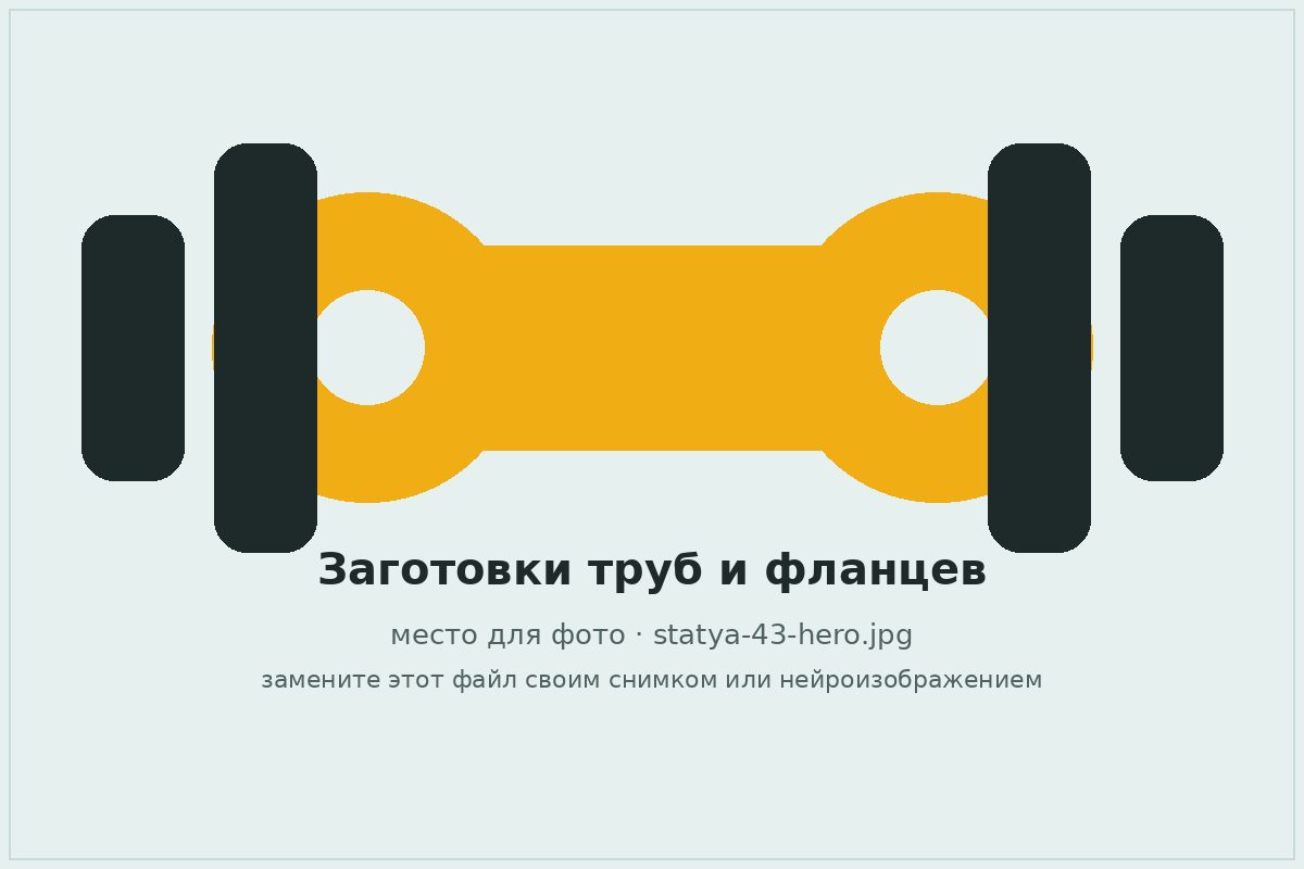 Заготовки труб и фланцев для изготовления карданного вала