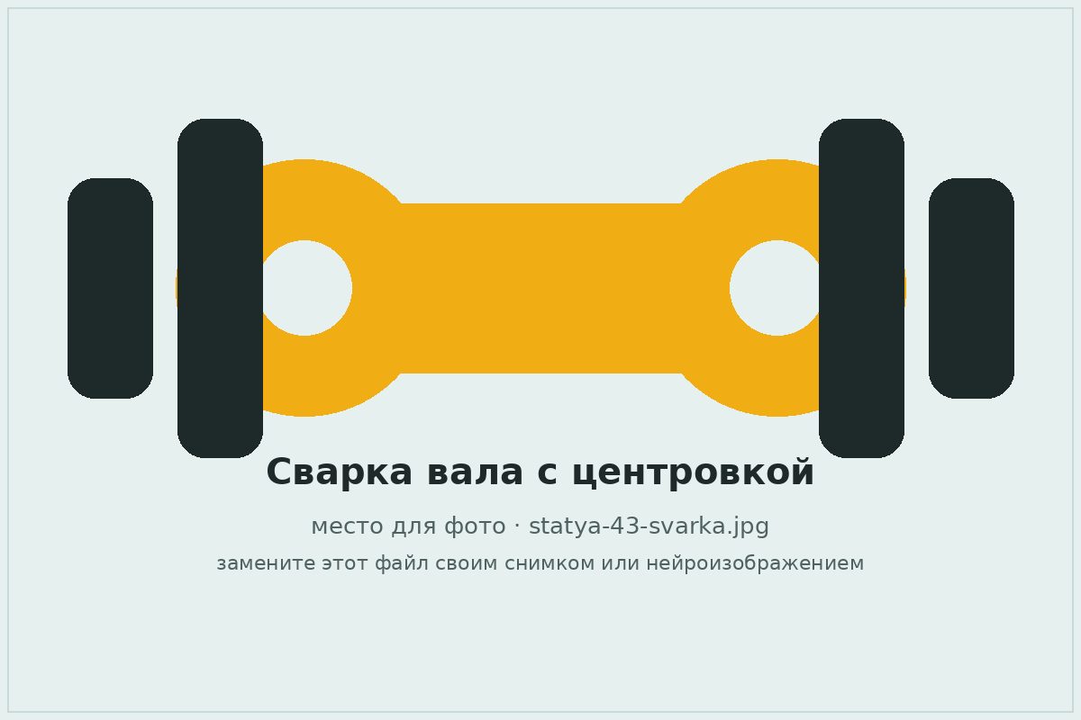 Сварка карданного вала с центровкой в приспособлении