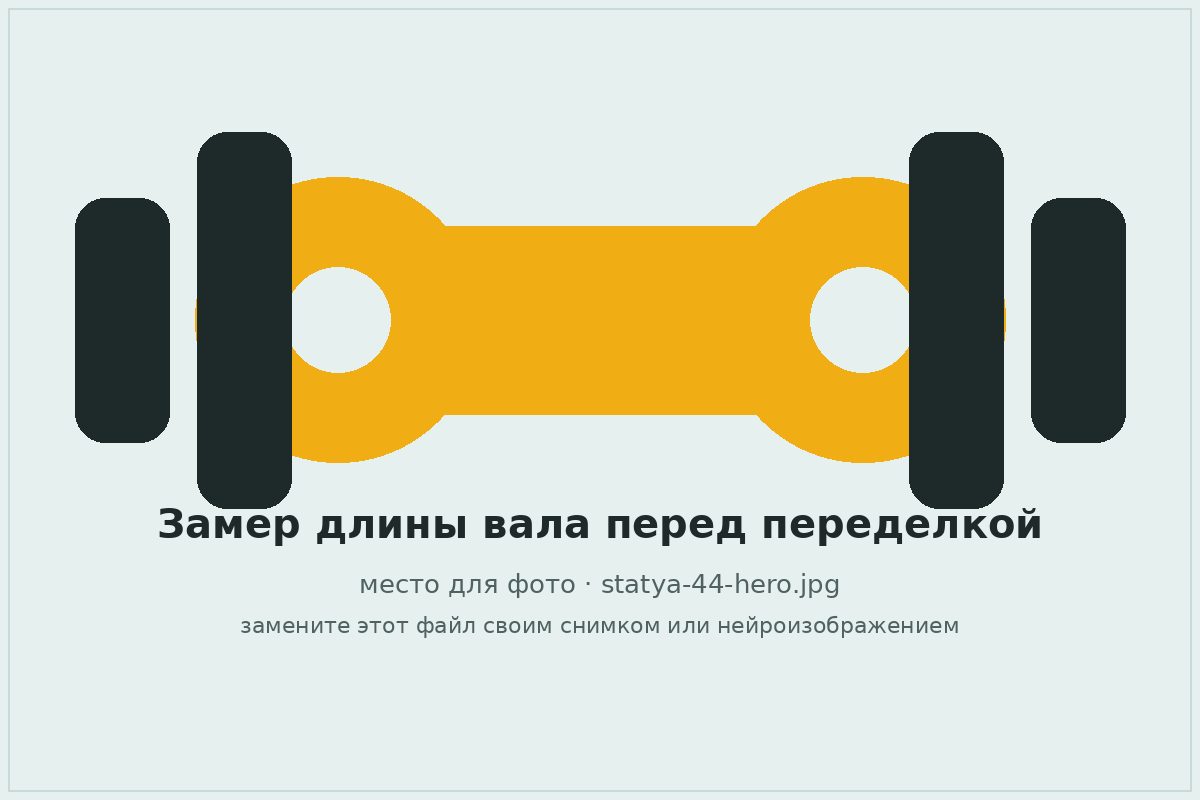 Замер длины карданного вала перед переделкой