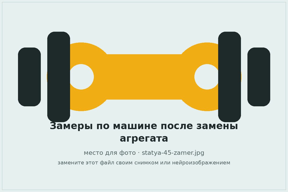 Замеры расстояния между фланцами после замены коробки передач