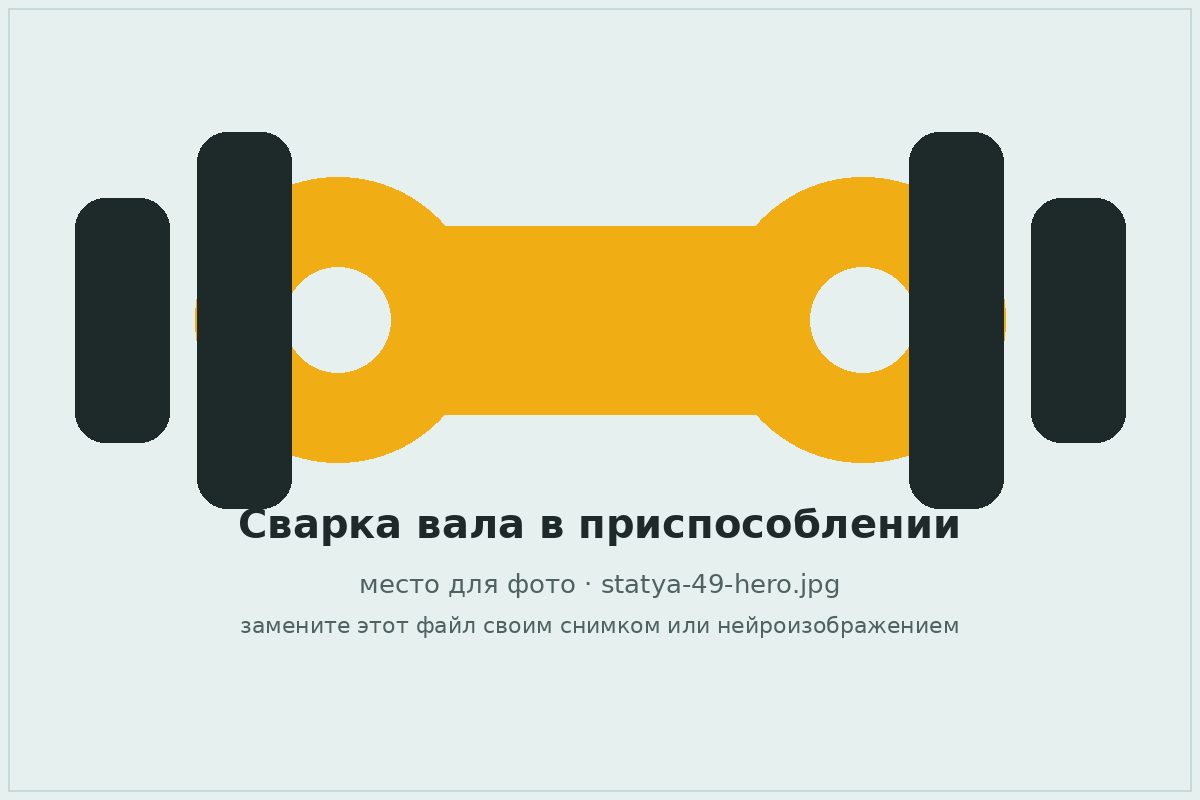 Сварка карданного вала в центрирующем приспособлении