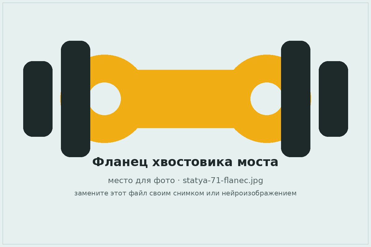 Фланец хвостовика редуктора заднего моста