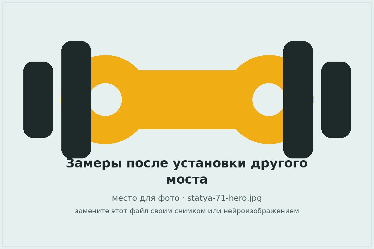 Замеры карданной передачи после установки другого моста