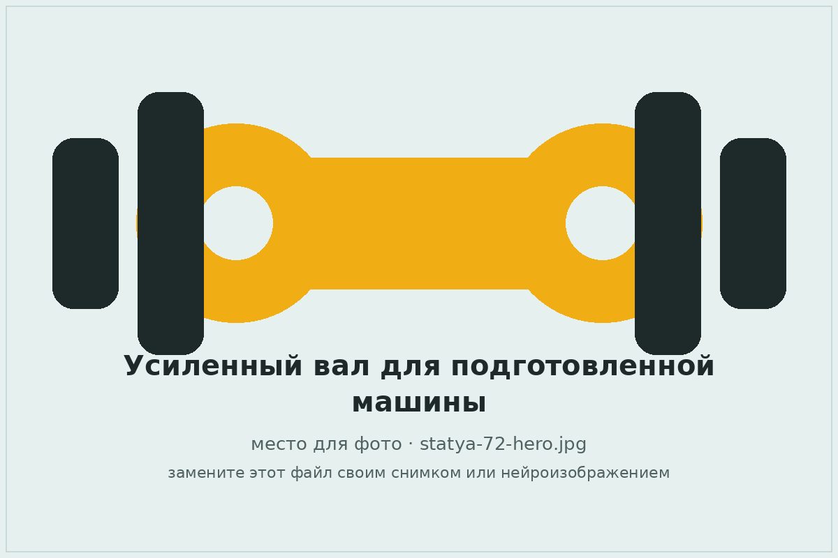 Усиленный карданный вал для подготовленного внедорожника