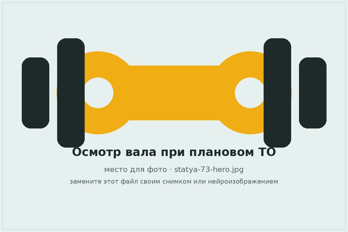 Осмотр карданного вала на подъёмнике при плановом обслуживании