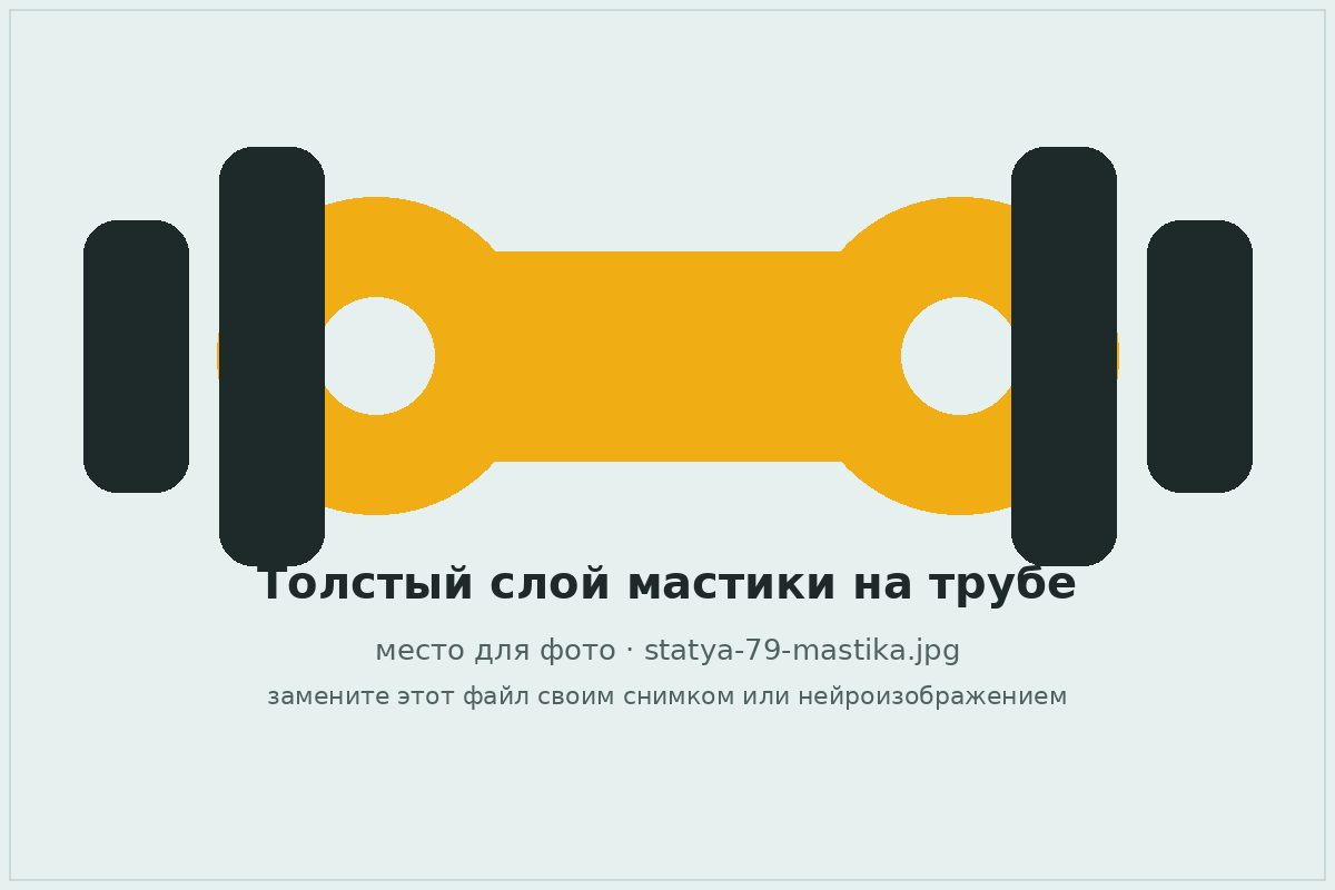 Толстый неравномерный слой антикоррозийной мастики на трубе карданного вала
