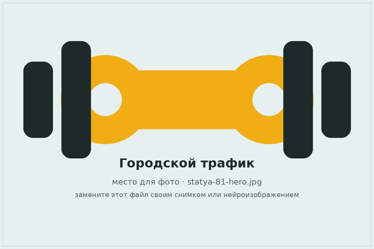 Автомобили в городской пробке