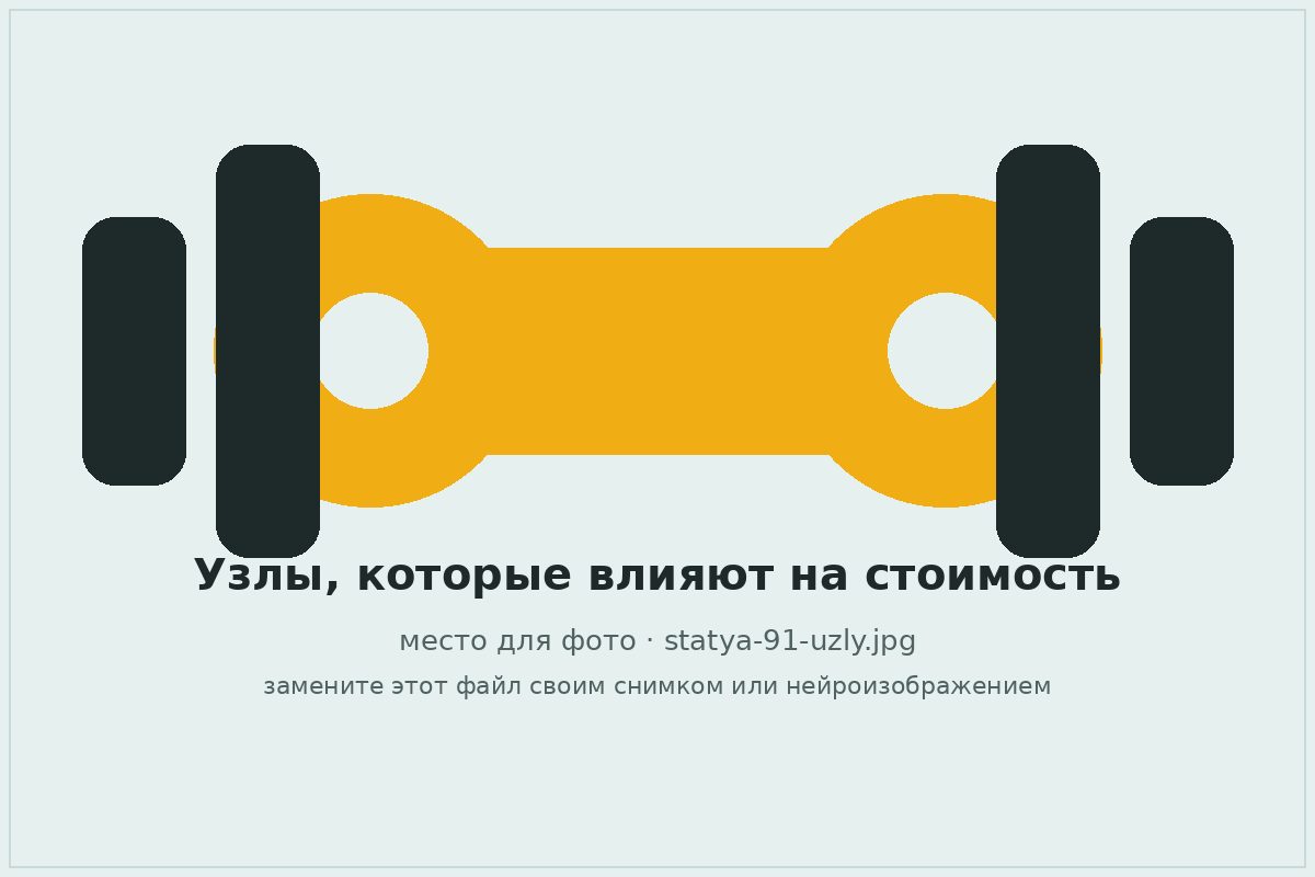 Узлы карданного вала, влияющие на стоимость ремонта
