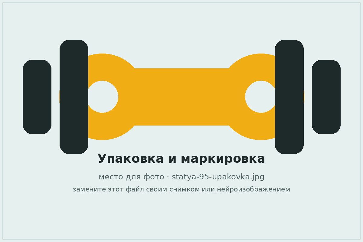 Упаковка и маркировка запчастей для карданного вала